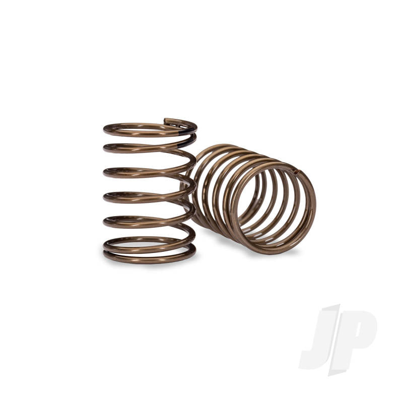 Traxxas Short Ultra Shock Springs (1.28-Rate Black Stripe) (2)