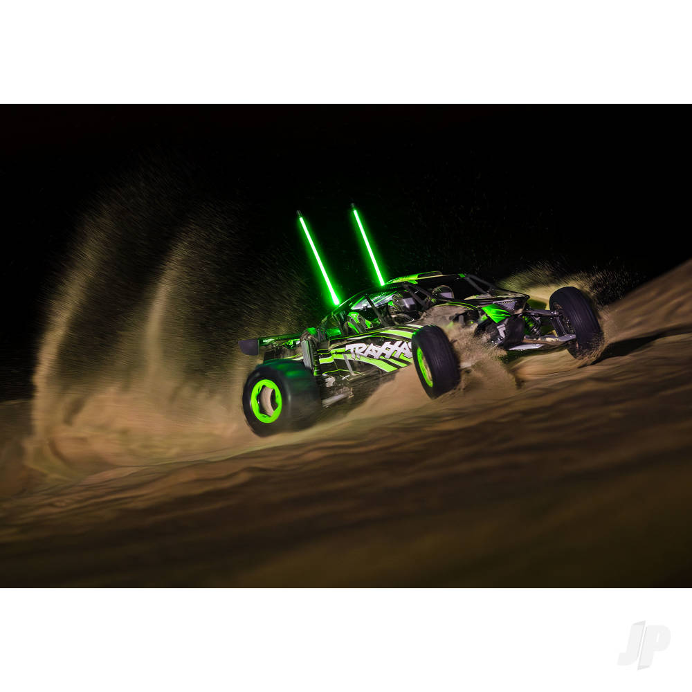 Traxxas Funco Motorsports Pro Scale 8S 2WD Electric Sand Car - Green (+TQi 2-ch - VXL-8s - Velineon 1200XL  - TSM - Replica Clipless Body)