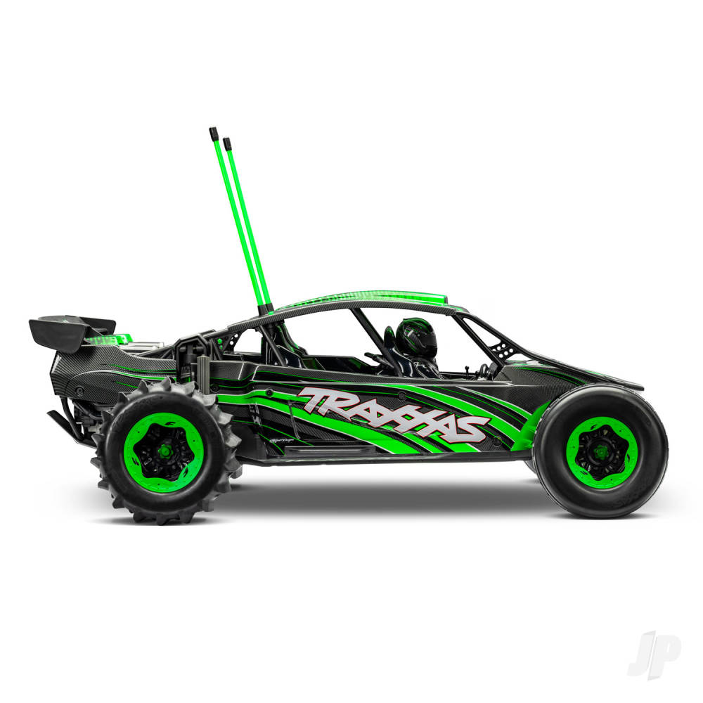 Traxxas Funco Motorsports Pro Scale 8S 2WD Electric Sand Car - Green (+TQi 2-ch - VXL-8s - Velineon 1200XL  - TSM - Replica Clipless Body)