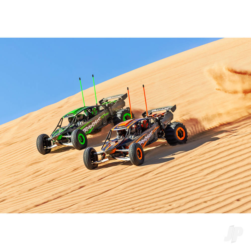 Traxxas Funco Motorsports Pro Scale 8S 2WD Electric Sand Car - Orange (+TQi 2-ch - VXL-8s - Velineon 1200XL  - TSM - Replica Clipless Body) - EX DISPLAY - NEVER RUN