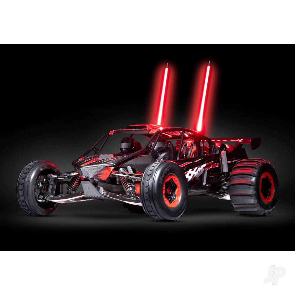 Traxxas Funco Motorsports Pro Scale 8S 2WD Electric Sand Car - Red (+TQi 2-ch - VXL-8s - Velineon 1200XL  - TSM - Replica Clipless Body)