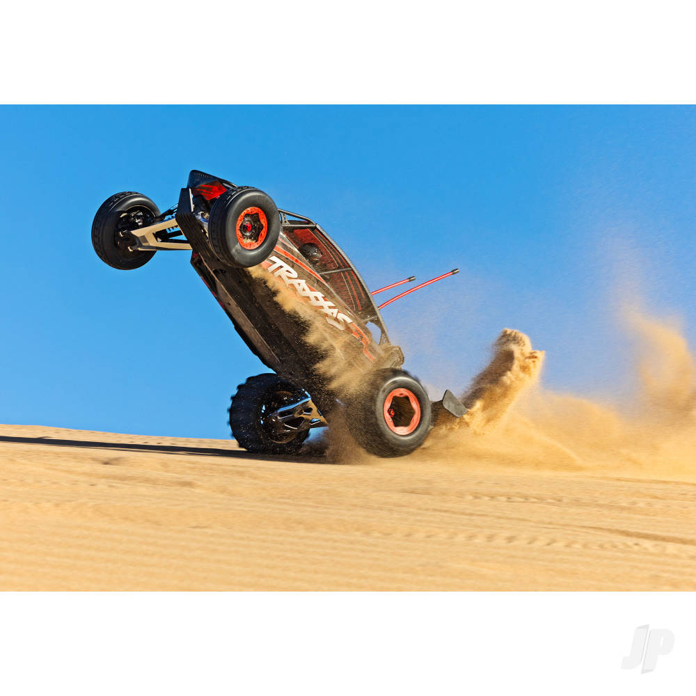 Traxxas Funco Motorsports Pro Scale 8S 2WD Electric Sand Car - Red (+TQi 2-ch - VXL-8s - Velineon 1200XL  - TSM - Replica Clipless Body)