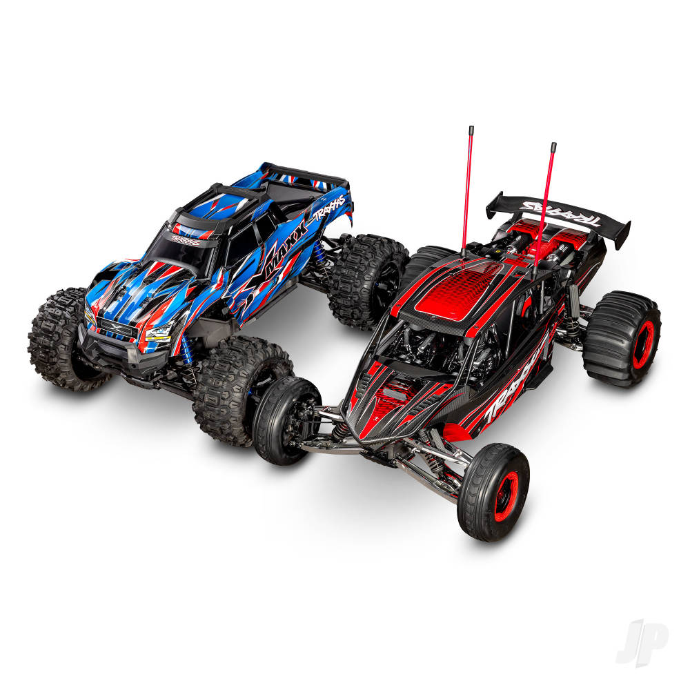 Traxxas Funco Motorsports Pro Scale 8S 2WD Electric Sand Car - Red (+TQi 2-ch - VXL-8s - Velineon 1200XL  - TSM - Replica Clipless Body)