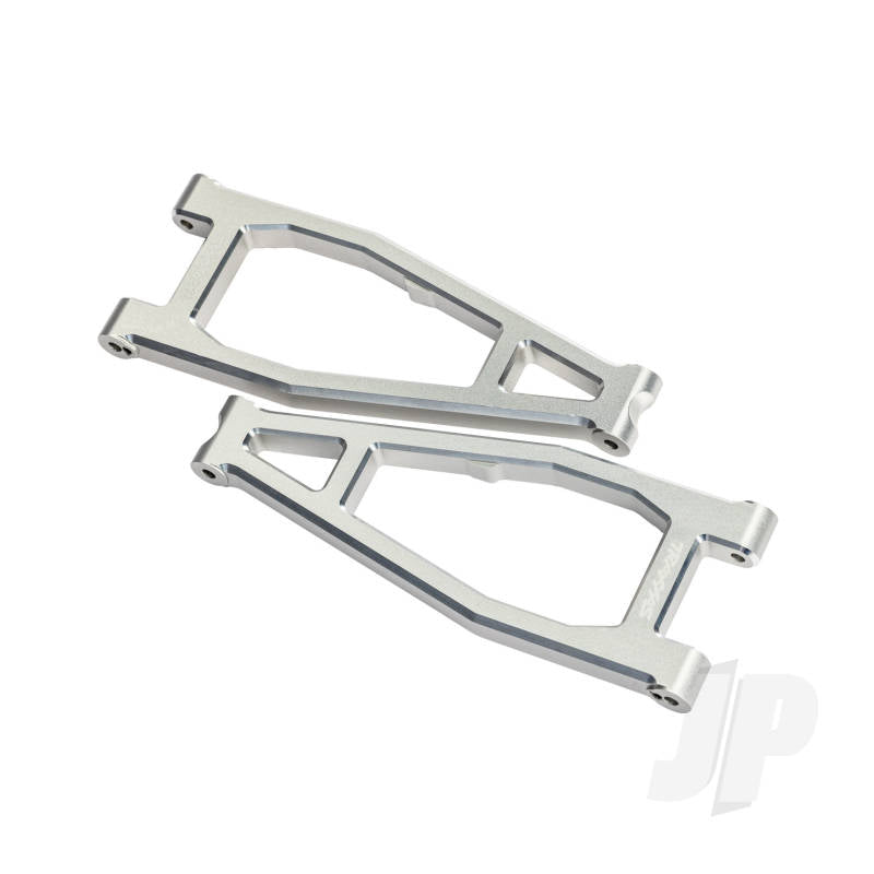 Traxxas Suspension arms upper (left & right front) (6061-T6 aluminium silver-anodised) 3x8mm BCS (with threadlock) (8)