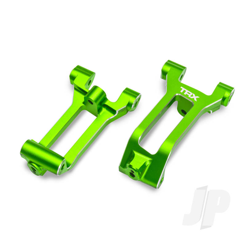 Traxxas Caster blocks (c-hubs) 6061-T6 aluminium (green-anodised) left & right 3x8mm BCS (with threadlock) (6)