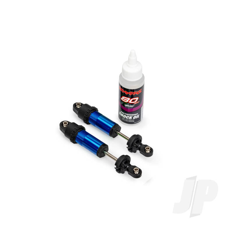 Traxxas Shocks GT-Maxx front aluminium blue-anodised (fully assembled w/o springs) (2)