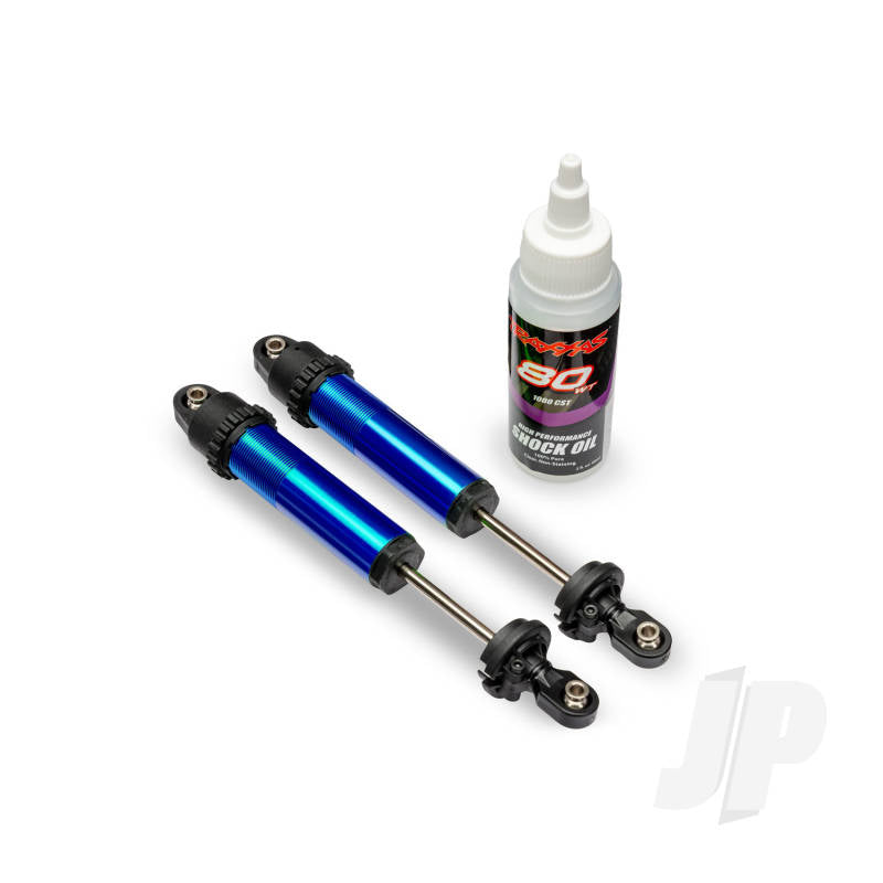Traxxas Shocks GT-Maxx rear aluminium blue-anodised (fully assembled w/o springs) (2)