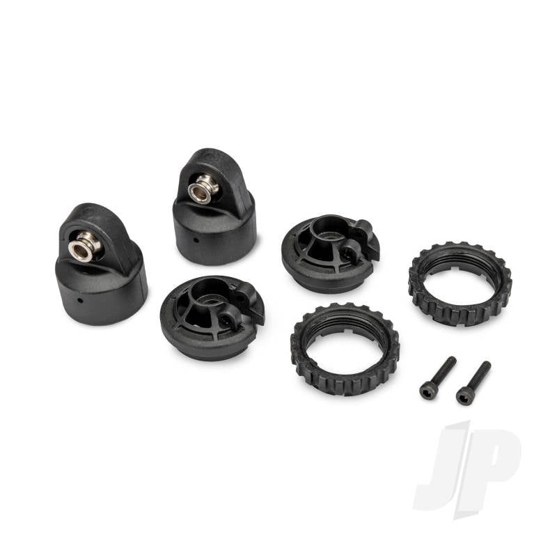 Traxxas Shock caps GT-Maxx shocks (for 4mm pins)/ spring perch/ adjusters/ 2.5x14 CS (2) (for 2 shocks)
