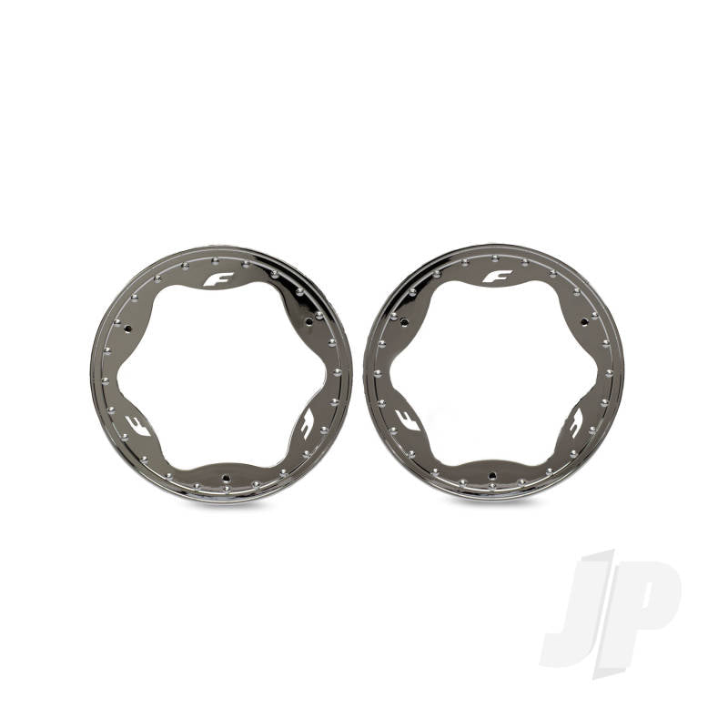 Traxxas Beadlock rings front chrome (3.5) (2)