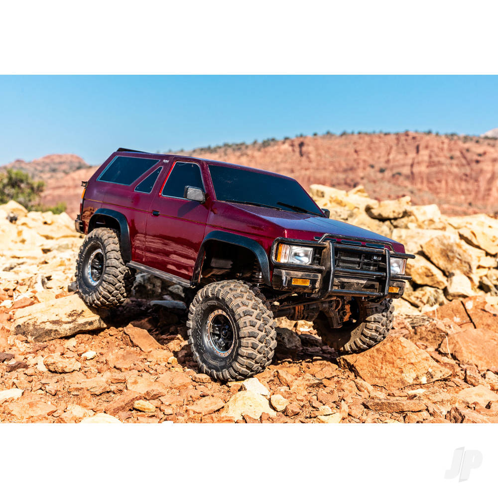 Traxxas TRX-4 1987 Nissan Pathfinder 1:10 4X4 Electric Trail Crawler - Red (+ TQi 4-ch/XL-5) HV Titan 55/Clipless Body) - PRE ORDER - DUE LATE NOVEMBER (Copy)