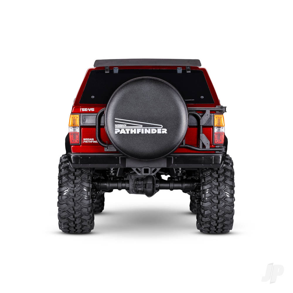 Traxxas TRX-4 1987 Nissan Pathfinder 1:10 4X4 Electric Trail Crawler - Red (+ TQi 4-ch/XL-5) HV Titan 55/Clipless Body) - PRE ORDER - DUE LATE NOVEMBER (Copy)