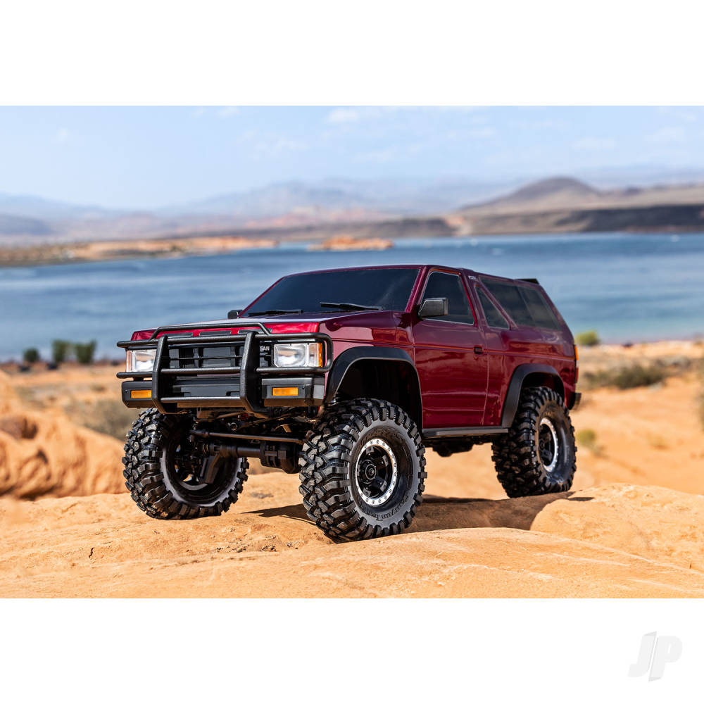 Traxxas TRX-4 1987 Nissan Pathfinder 1:10 4X4 Electric Trail Crawler - Red (+ TQi 4-ch/XL-5) HV Titan 55/Clipless Body) - PRE ORDER - DUE LATE NOVEMBER (Copy)