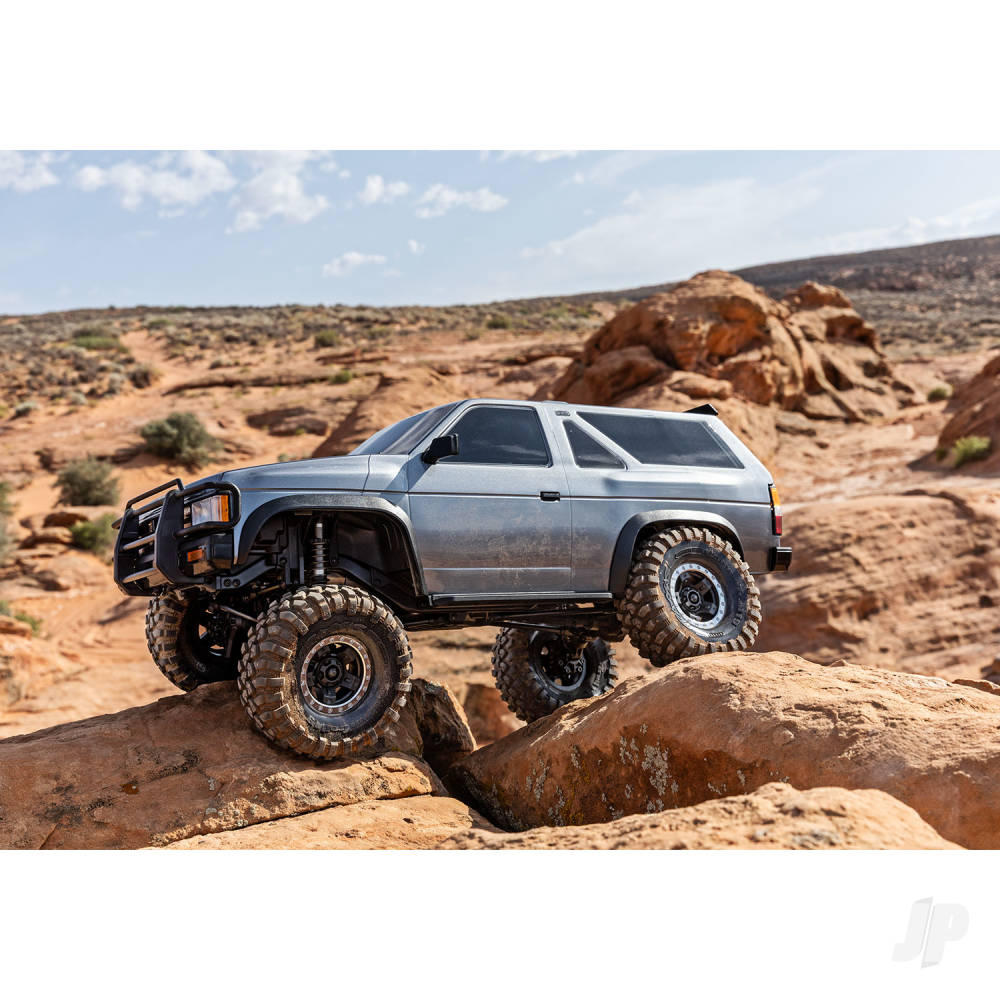 Traxxas TRX-4 1987 Nissan Pathfinder 1:10 4X4 Electric Trail Crawler - Silver (+ TQi 4-ch/XL-5) HV Titan 55/Clipless Body) - PRE ORDER - DUE LATE NOVEMBER