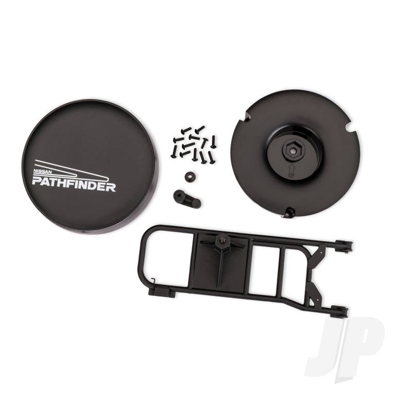 Traxxas Spare tyre mount/ mounting bracket/ spare tyre cover/ mounting hardware