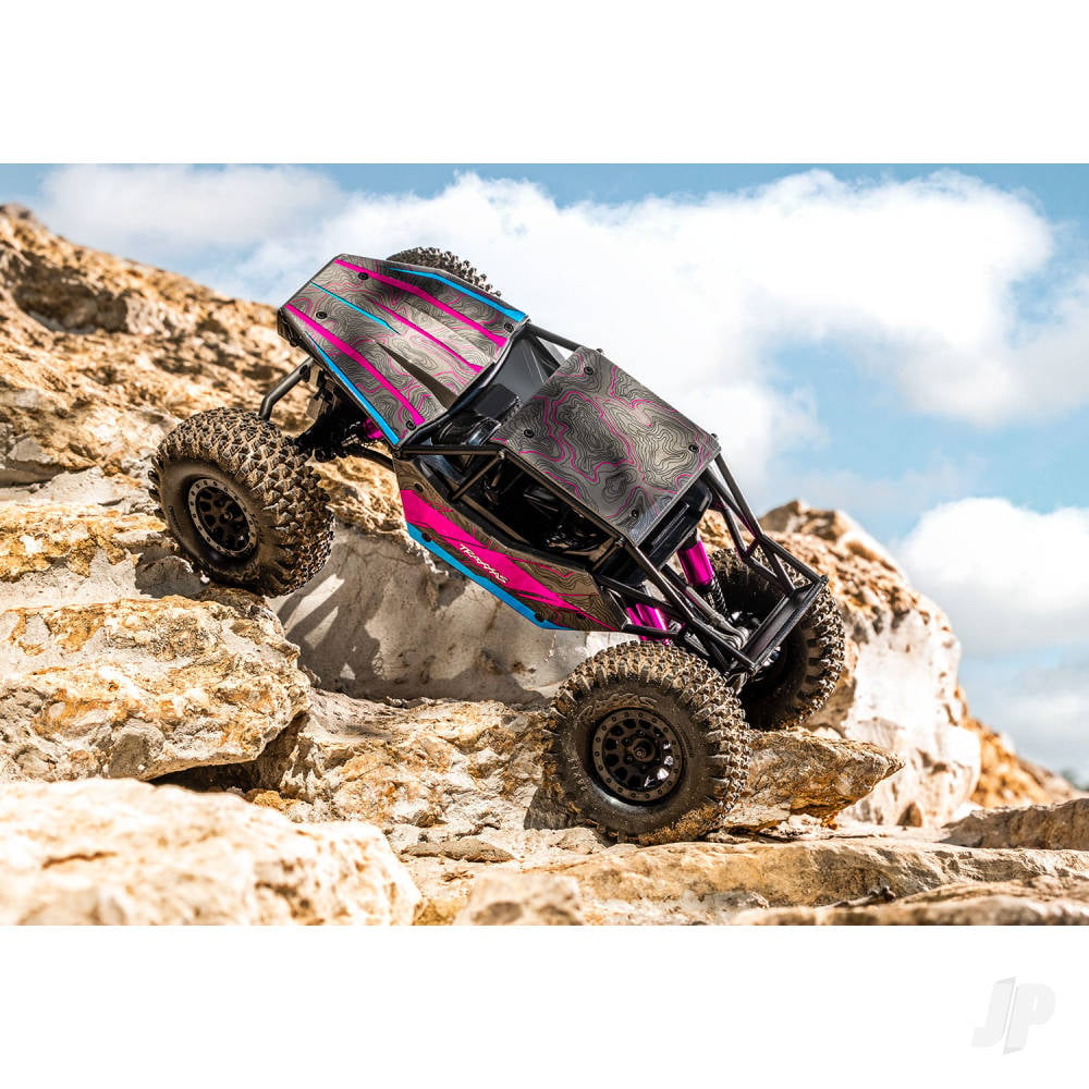 Traxxas TXC-4M Extreme Crawler 1:18 4X4 RTD Crawler - Pink (+TQ Compact/3S BL/3350Kv/ Clipless Tube-Frame Body) - Pre Order - Expected mid December