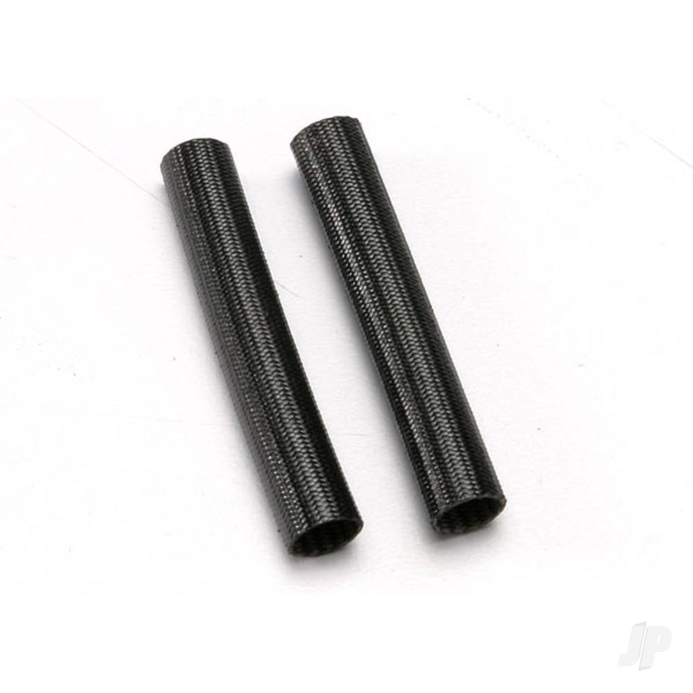 Heat shield tubing fibreglass (2 pcs) (Black)