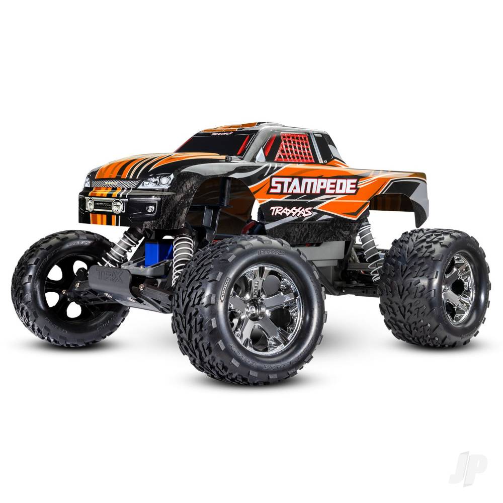 Stampede 1:10 2WD RTR Electric Monster Truck Orange (+ TQ 2-ch Titan 550 XL-5 7-Cell NiMH USB-C charger)