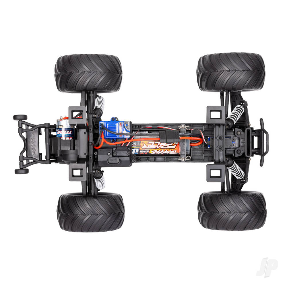 Traxxas Bigfoot HD 1:10 Electric 2WD RTR Monster Truck Blue (+ TQ 2-ch XL-5 Titan 550 7-Cell NiMH 4A USB-C charger)