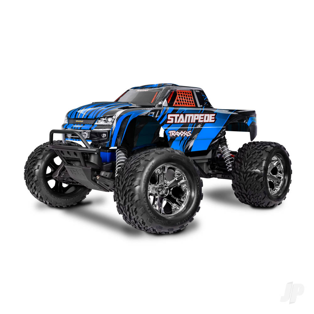 Stampede HD 1:10 Electric 2WD RTR Monster Truck Blue (+ TQ 2-ch XL-5 Titan 550 7-Cell NiMH 4A USB-C charger)