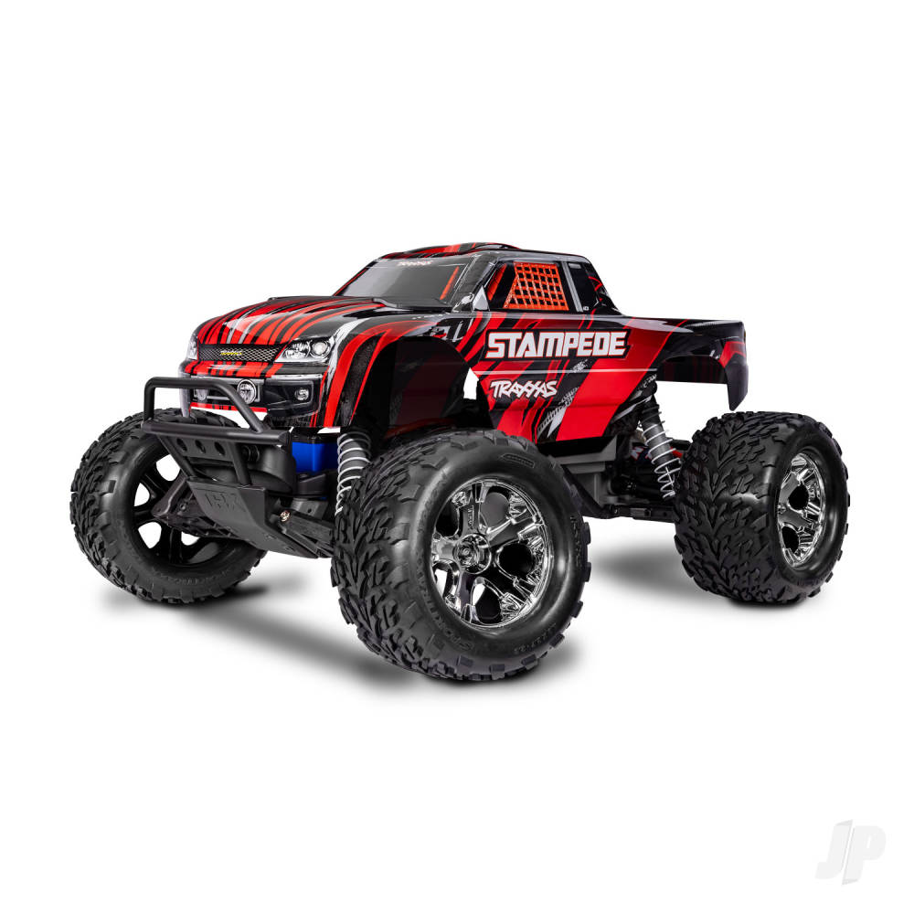 Stampede HD 1:10 Electric 2WD RTR Monster Truck Red (+ TQ 2-ch XL-5 Titan 550 7-Cell NiMH 4A USB-C charger)