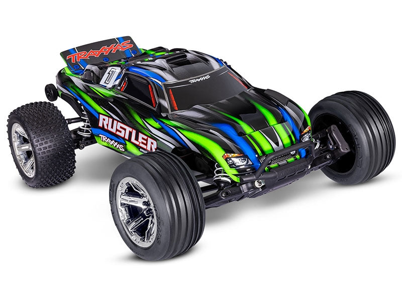 Rustler HD BL-2S 1:10 Electric 2WD RTR Stadium Truck Green (+ TQ 2-ch BL-2s 3300kV)