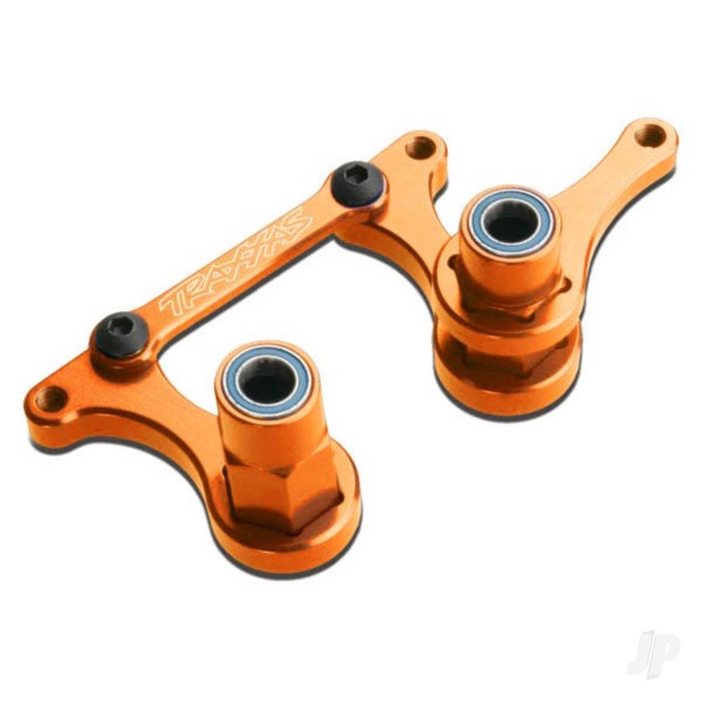 Steering bellcranks drag link (orange-anodised 6061-T6 aluminium)/ 5x8mm ball bearings (4)/ hardware (assembled)
