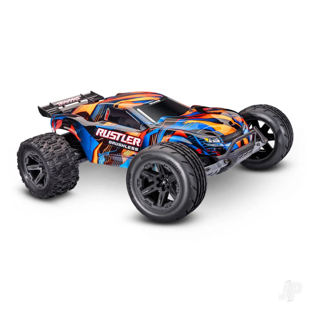 Traxxas Rustler 1:10 2WD RTR Stadium Truck - Orange(+ TQi Sport 2-ch - TSM - VX3, Velineon V3200 - Clipless Body) (Copy)