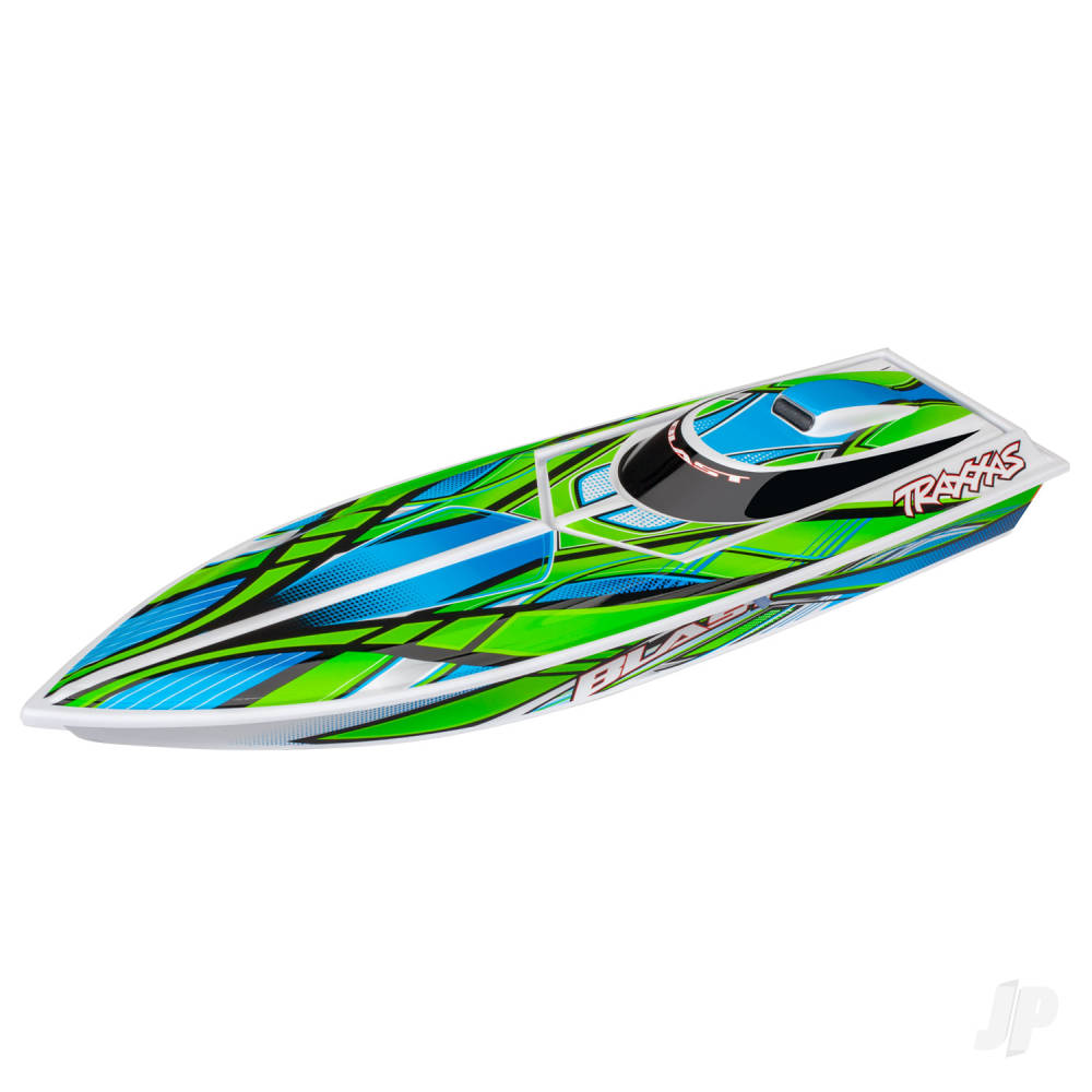 Blast 1:10 High Performance Race Boat Green (+ TQ 2-ch Nautica ESC Stinger 540 6-Cell NiMH DC charger)