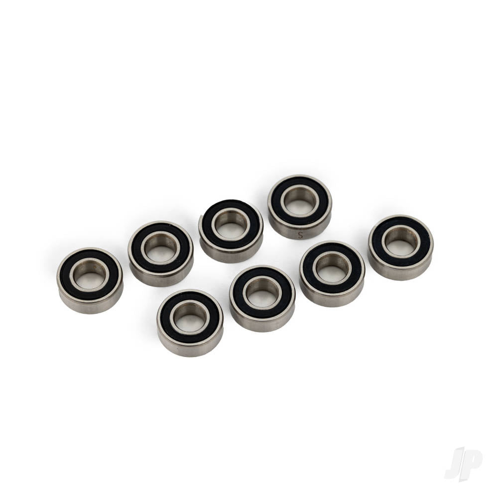 Ball bearing black rubber sealed stainless (5x11x4mm) (8)