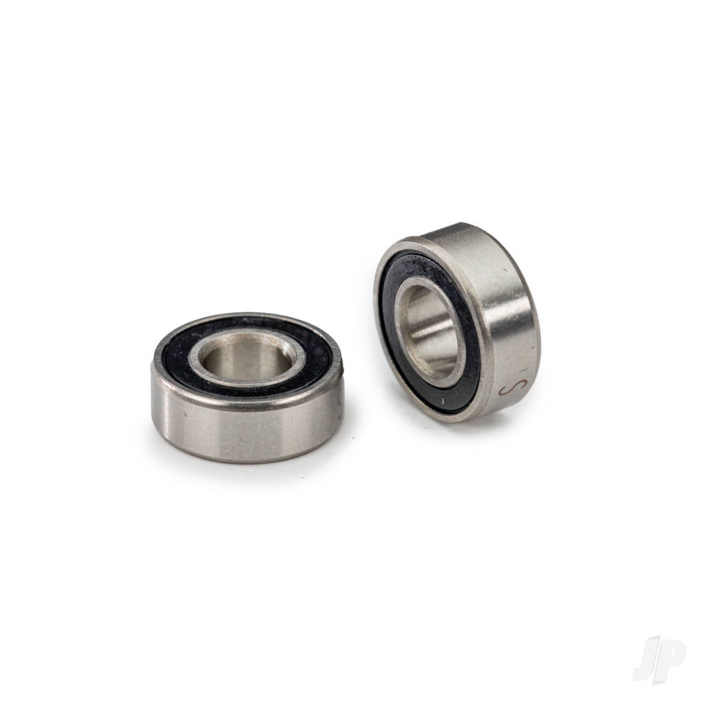 Ball bearing black rubber sealed stainless (5x11x4mm) (2)