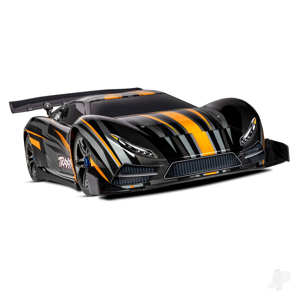 XO-1 1:7 100+ MPH 4WD RTR Brushless Electric Supercar Orange (+ TQi 2-ch wireless TSM Castle Mamba Monster Extreme Power System)