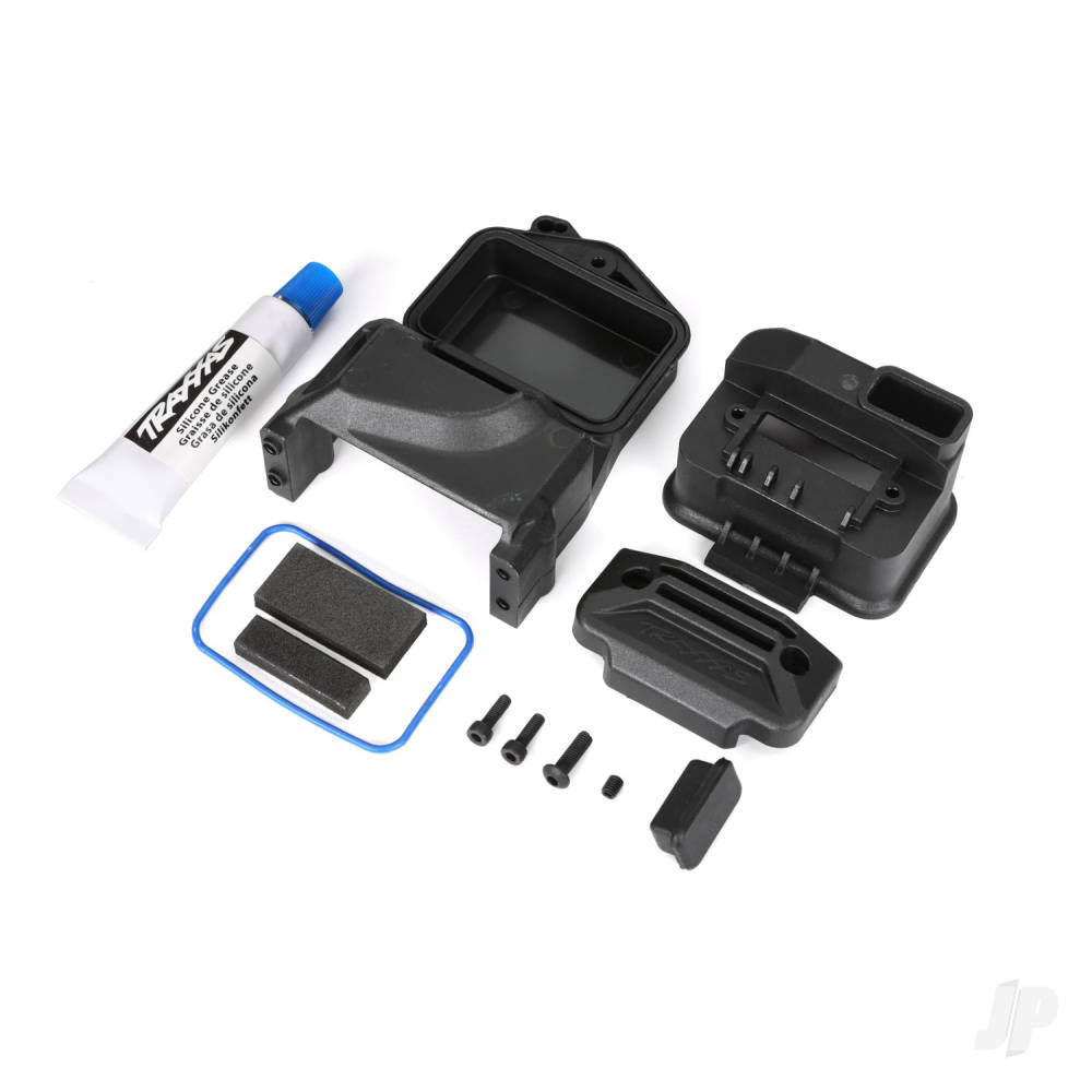 Box receiver (sealed) (servo mount)/ foam (2)/ access plug/ 3x10mm BCS (1)/ 2.5x8mm CS (2)/ 3x4mm GS/ silicone grease