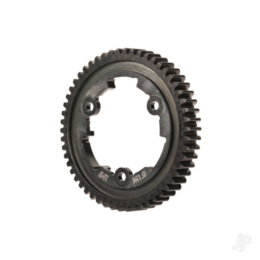 Spur gear 54-tooth steel (wide face 1.0 metric pitch)