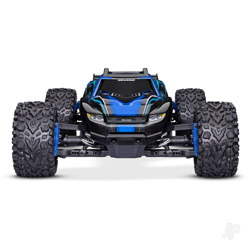 Traxxas 1/10 Rustler 4X4 BL-2S - 4WD RTR Brushless Electric Stadium Truck - Blue (+ TQ 2-ch/BL-2s/3300kV) Ex Demo Model - As New