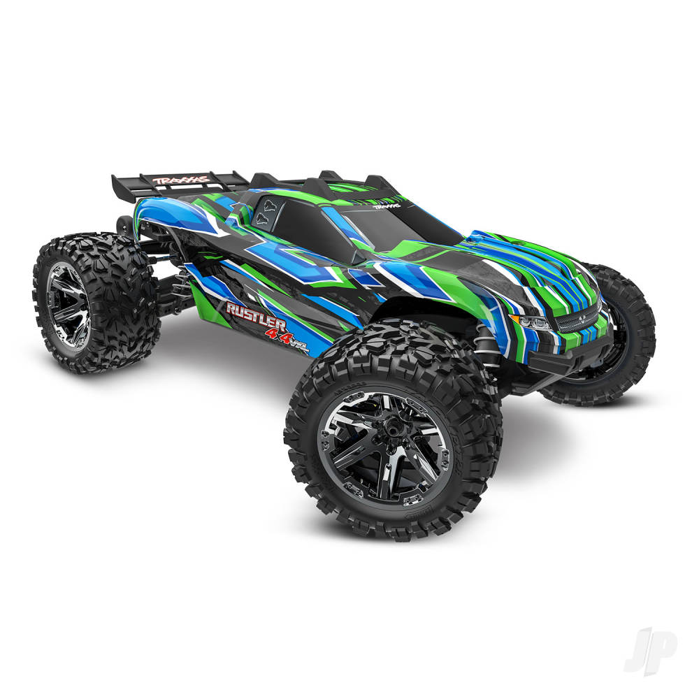 Rustler 4X4 HD VXL 1:10 4WD RTR Brushless Electric Monster Truck Green (+ TQi 2-ch TSM VXL-3s Velineon 3500kV Extreme HD Kit)
