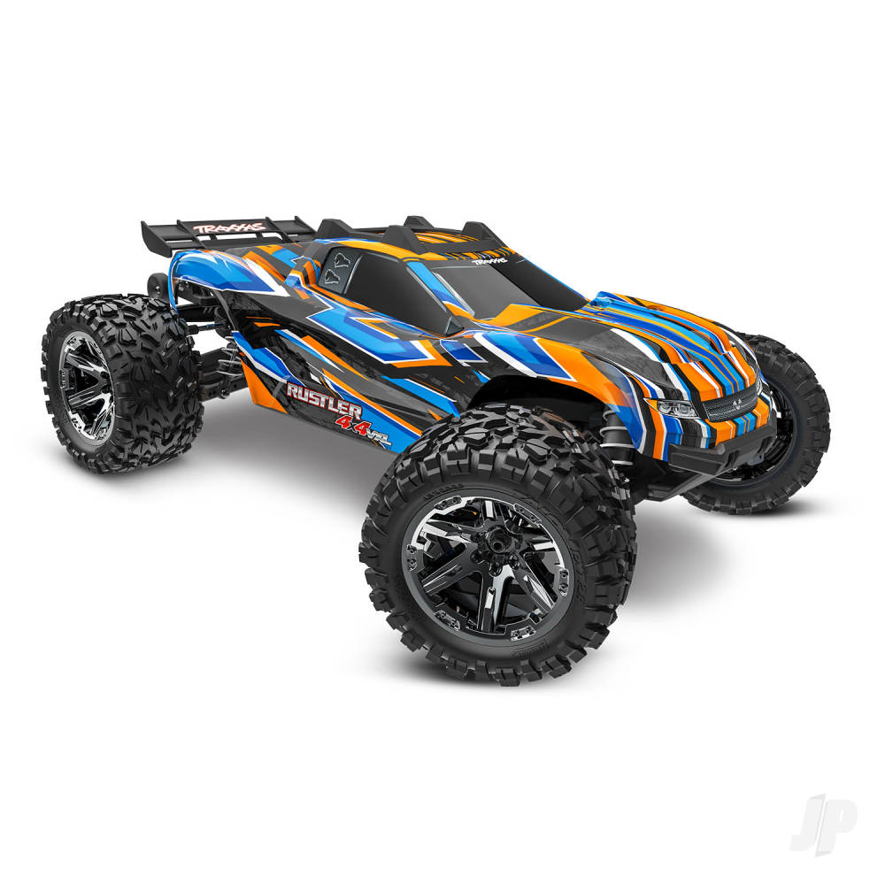 Rustler 4X4 HD VXL 1:10 4WD RTR Brushless Electric Monster Truck Orange (+ TQi 2-ch TSM VXL-3s Velineon 3500kV Extreme HD Kit)