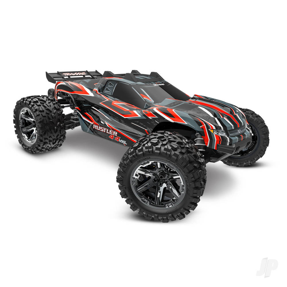 Rustler 4X4 HD VXL 1:10 4WD RTR Brushless Electric Monster Truck Red (+ TQi 2-ch TSM VXL-3s Velineon 3500kV Extreme HD Kit)