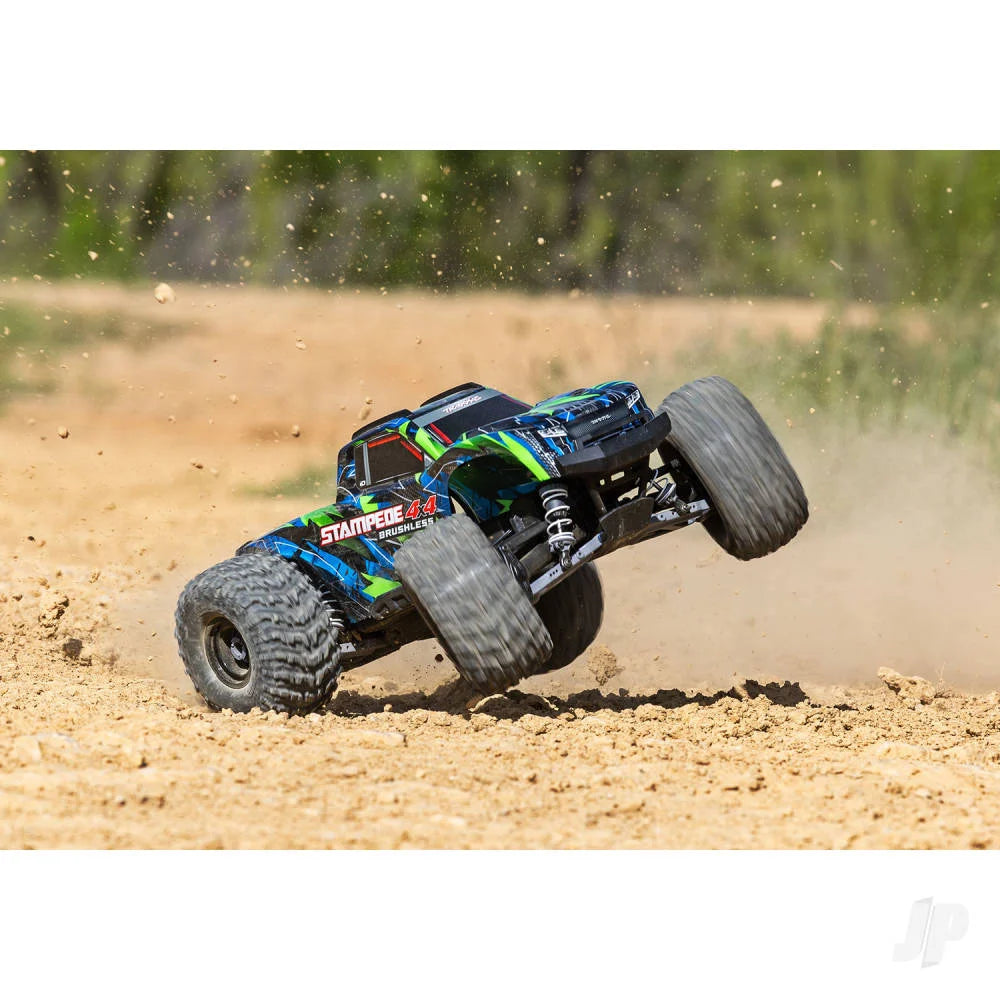 Traxxas Stampede 4WD 1:10 4WD RTR Monster Truck - Green (+ TQi Sport 2-ch/VX3 V3200 Clipless Body)