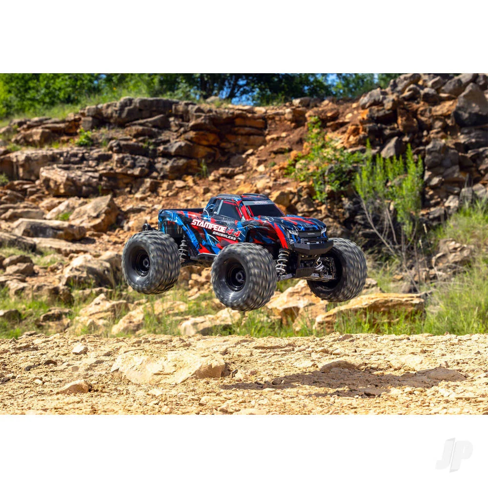 Traxxas Stampede 4WD 1:10 4WD RTR Monster Truck - Red (+ TQi Sport 2-ch/VX3 V3200 Clipless Body)
