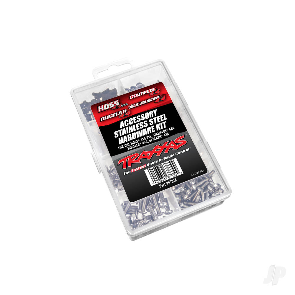 Hardware kit stainless steel Hoss 4X4 VXL/Slash 4X4/Stampede 4X4/Rustler 4X4 (contains all stainless steel hardware used on Hoss 4X4 VXL Slash 4X4 Stampede 4X4 or Rustler 4X4)