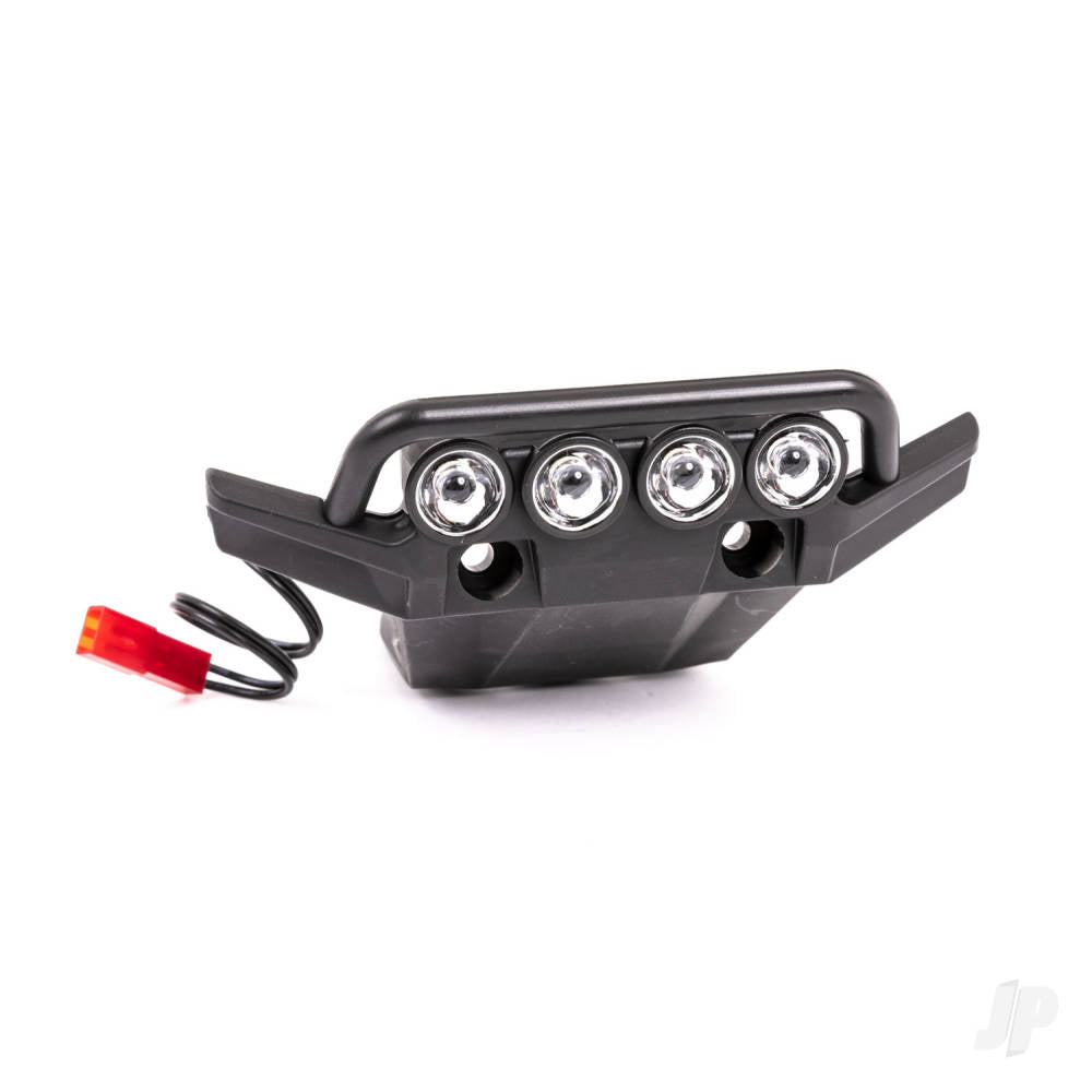 Bumper front (assembled LED lights installed) (fits 4WD Rustler)