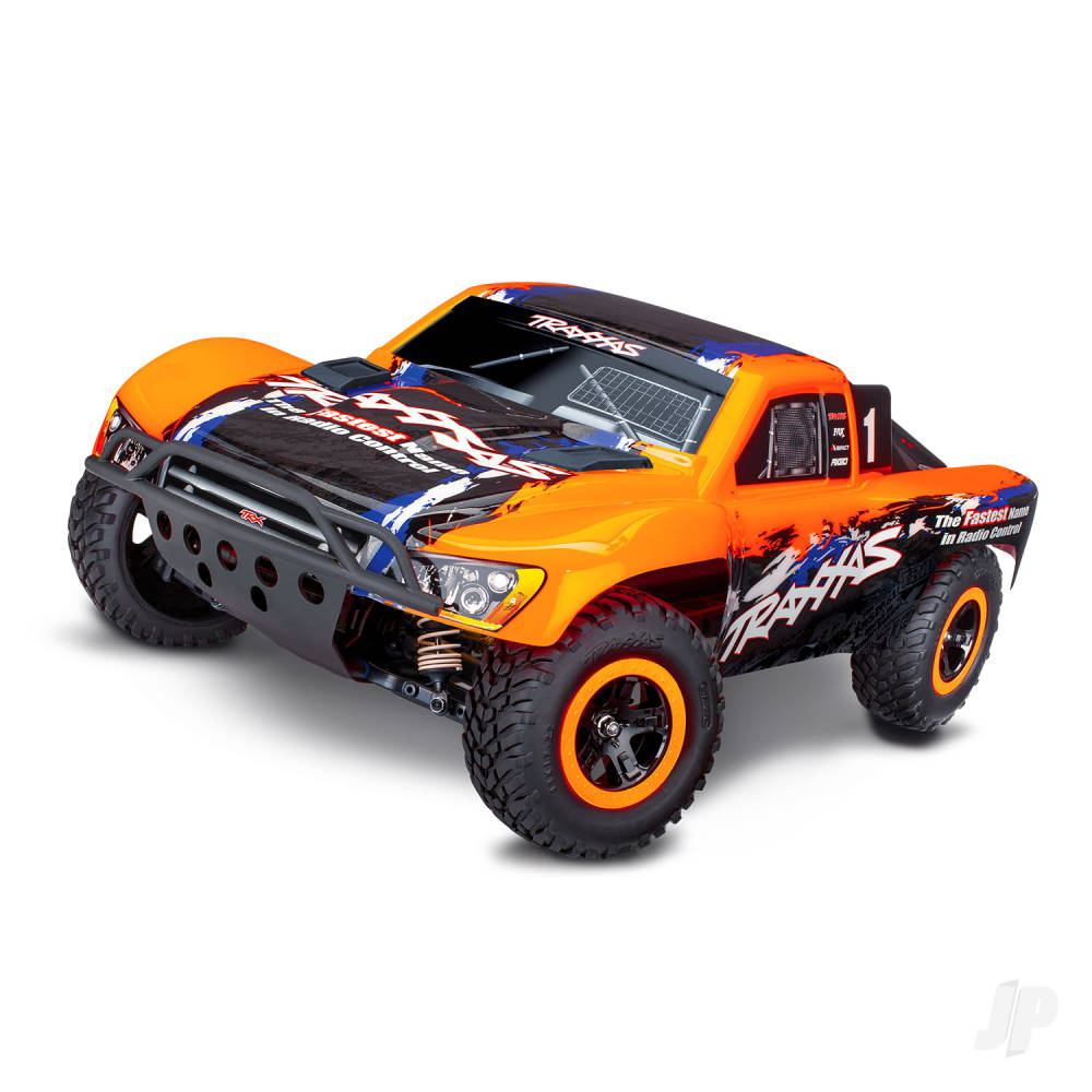 Slash 4X4 VXL 1:10 4WD RTR Brushless Electric Short Course Truck Orange (+ TQi 2-ch TSM VXL-3s Velineon 3500 Clipless Body)