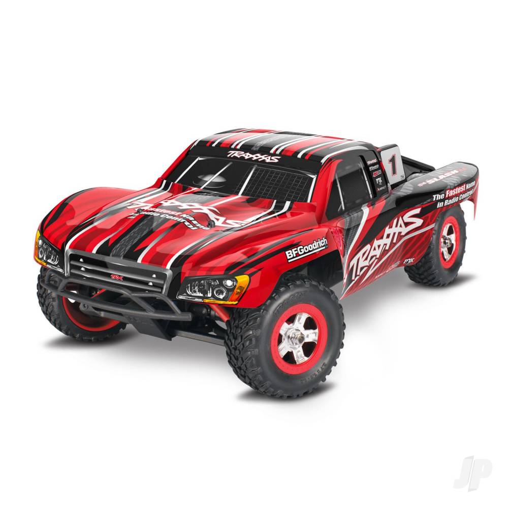 Slash 1:16 4X4 RTR Electric Short Course Truck Red ( +TQ 2-ch XL-2.5 Titan 550 6-Cell NiMH USB-C charger)