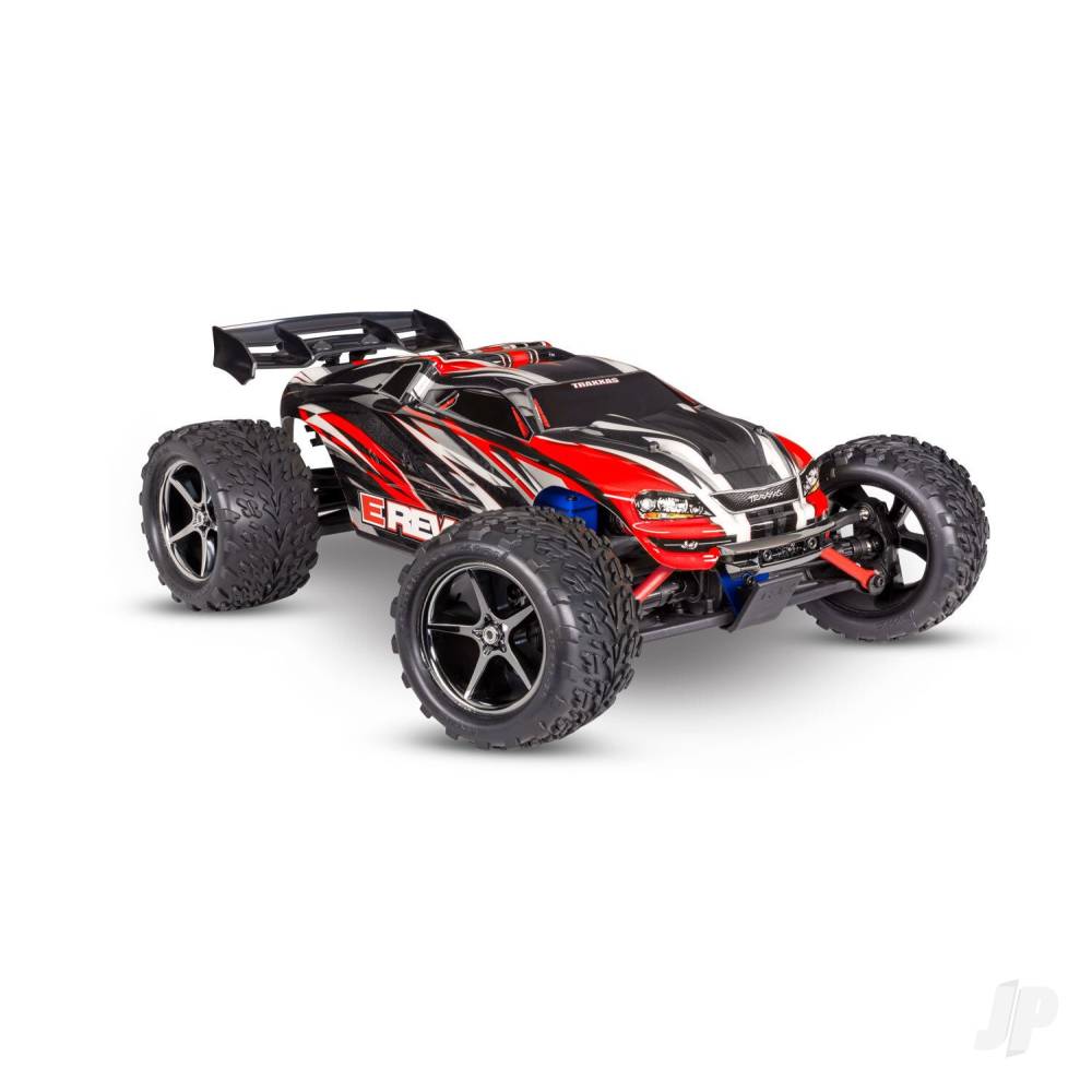 E-Revo 1:16 4X4 Monster Truck Red (+ TQ 2-ch XL-2.5 Titan 550 6-Cell NiMH USB-C charger)