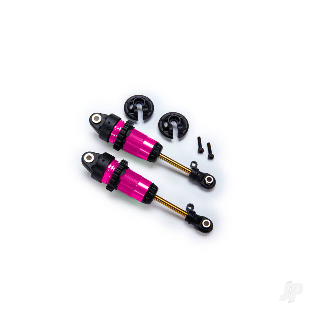 Shocks GTR long pink-anodised PTFE-coated bodies with TiN shafts (fully assembled without springs) (2)