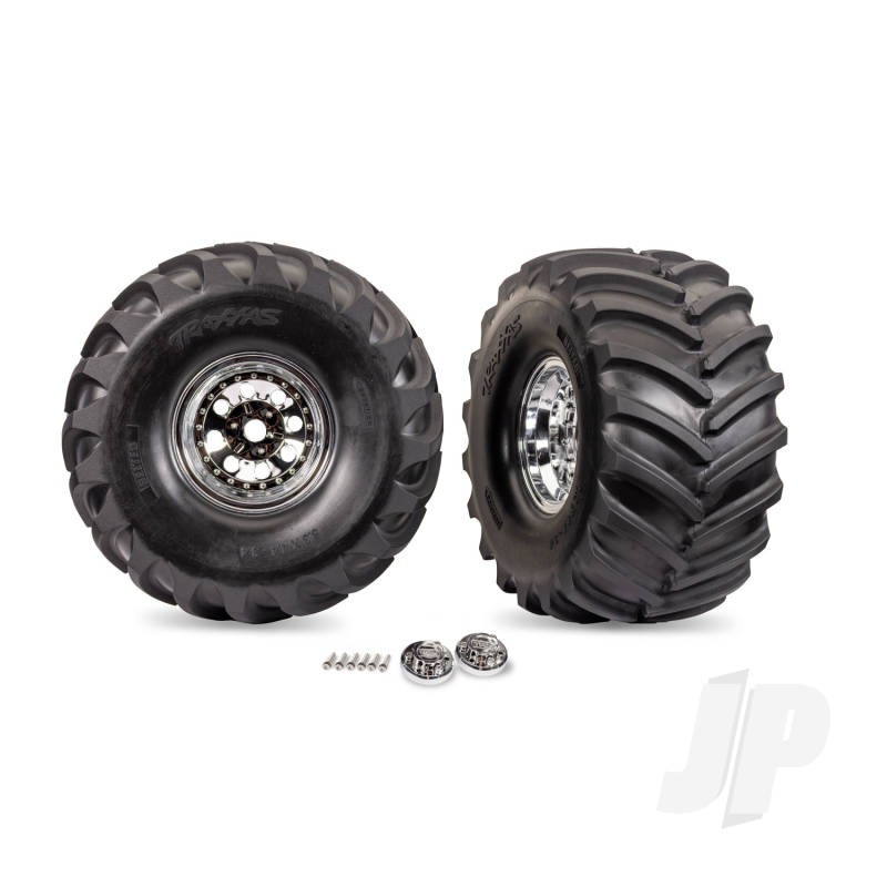 Traxxas T&W CHRM WHL/TERRA GROOVE TIRE