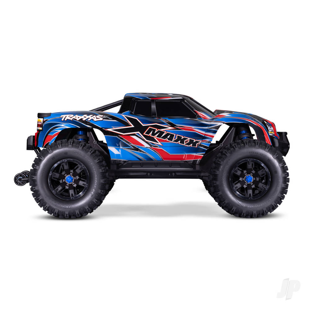 Traxxas X-Maxx Belted 1:6 8S 4WD Electric Monster Truck -Blue(+ TQi 2-ch/VXL-8s/Velineon 1200XL/TSM Belted Tyres)