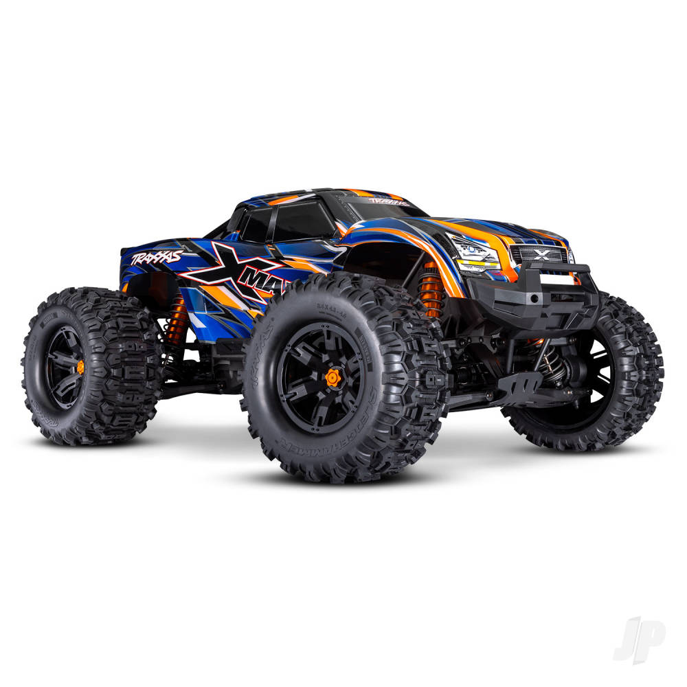 X-Maxx Belted 1:6 8S 4WD Electric Monster Truck Orange (+ TQi 2-ch VXL-8s Velineon 1200XL TSM Belted Tyres)