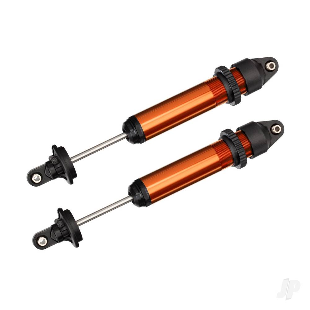 Shocks GTX aluminium orange-anodised (fully assembled w/o springs) (2)