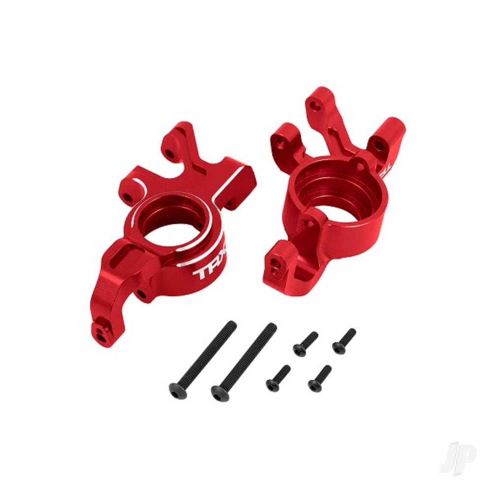 Steering blocks 6061-T6 aluminium (red-anodised) left & right